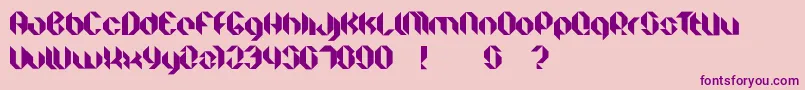 FacetBlack Font – Purple Fonts on Pink Background