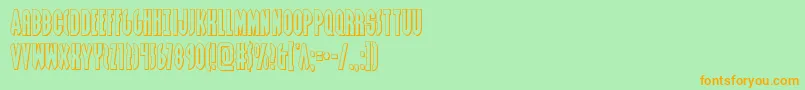 Grendelsmotherout Font – Orange Fonts on Green Background