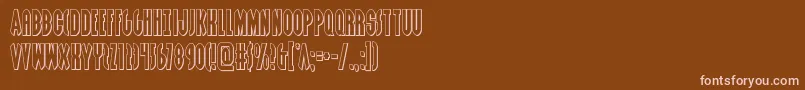 Grendelsmotherout Font – Pink Fonts on Brown Background