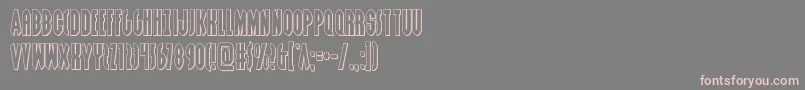 Grendelsmotherout Font – Pink Fonts on Gray Background