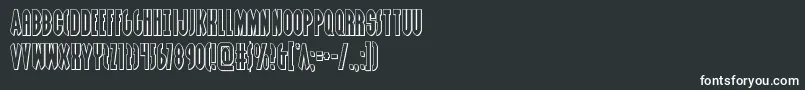 Grendelsmotherout Font – White Fonts on Black Background