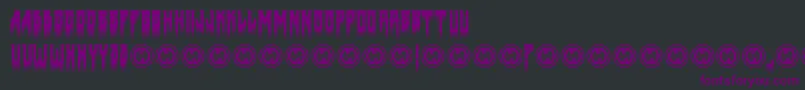 Deathtometal Font – Purple Fonts on Black Background
