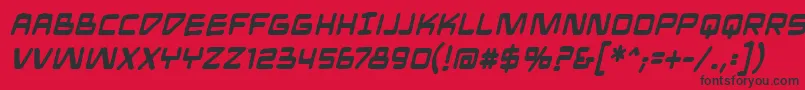 MandroidbbBold Font – Black Fonts on Red Background