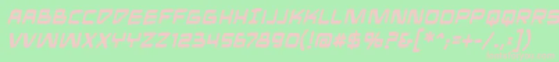 MandroidbbBold Font – Pink Fonts on Green Background