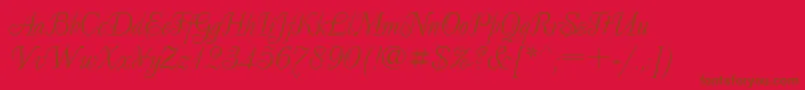 Ukrainiandecor Font – Brown Fonts on Red Background