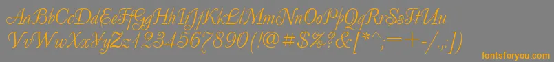 Ukrainiandecor Font – Orange Fonts on Gray Background