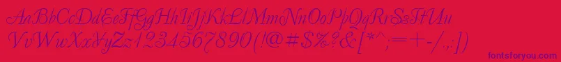 Ukrainiandecor Font – Purple Fonts on Red Background