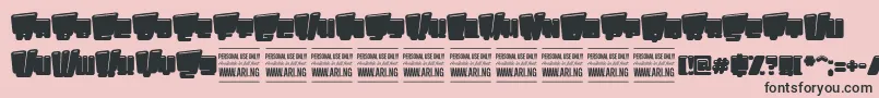 PligoPersonalUseOnly Font – Black Fonts on Pink Background