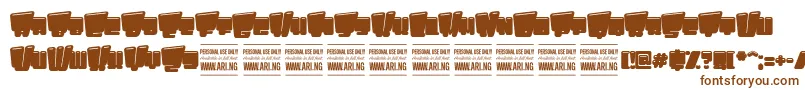 PligoPersonalUseOnly Font – Brown Fonts on White Background