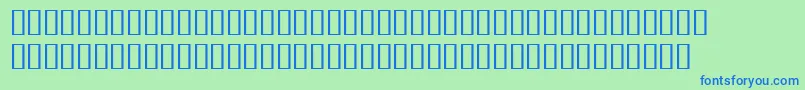 BulmerMtSemiboldExpert Font – Blue Fonts on Green Background