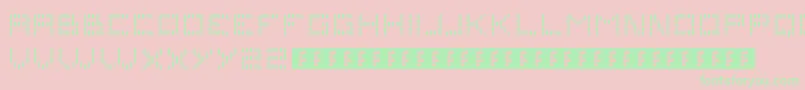 Problems3 Font – Green Fonts on Pink Background