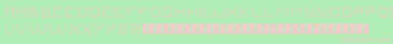 Problems3 Font – Pink Fonts on Green Background