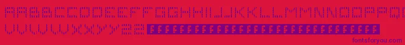 Problems3 Font – Purple Fonts on Red Background