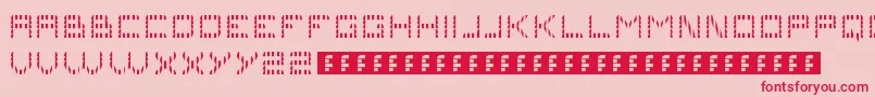 Problems3 Font – Red Fonts on Pink Background