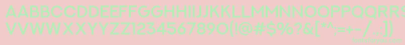 NextArtSemibold Font – Green Fonts on Pink Background