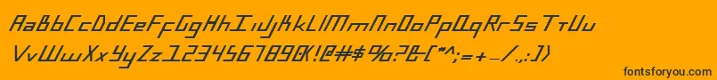 BlueJulyBold Font – Black Fonts on Orange Background