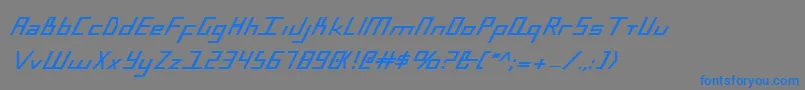 BlueJulyBold Font – Blue Fonts on Gray Background