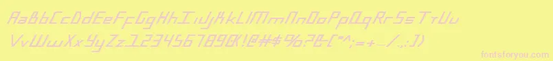 BlueJulyBold Font – Pink Fonts on Yellow Background