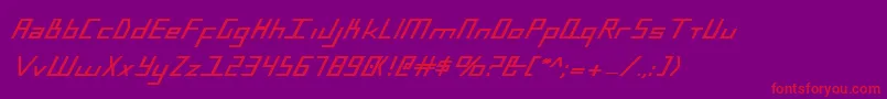 BlueJulyBold Font – Red Fonts on Purple Background