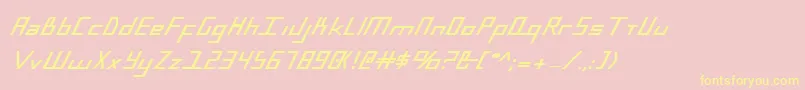 BlueJulyBold Font – Yellow Fonts on Pink Background