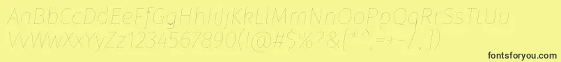 More about FirasansFouritalic Font FirasansFouritalic Font – Black Fonts on Yellow Background