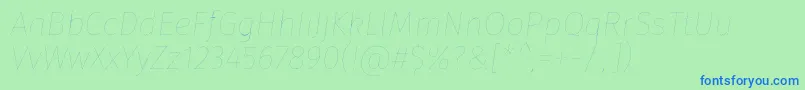 More about FirasansFouritalic Font FirasansFouritalic Font – Blue Fonts on Green Background