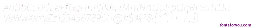 フォントFirasansFouritalic – 紫色のフォント