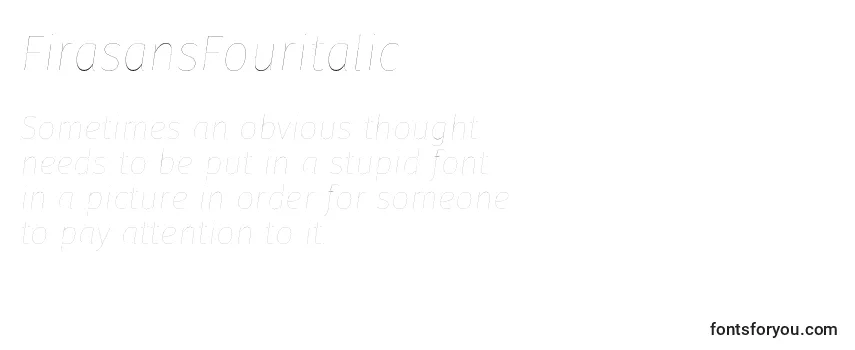 FirasansFouritalic-fontti