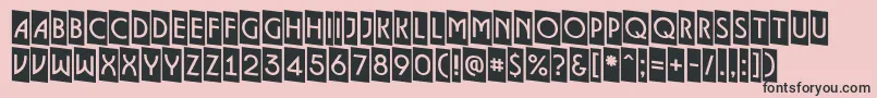 fuente ALancetcmdn – Fuentes Negras Sobre Fondo Rosa