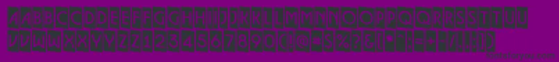 フォントALancetcmdn – 紫の背景に黒い文字