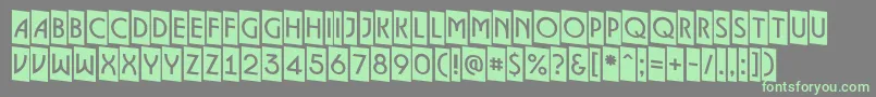fuente ALancetcmdn – Fuentes Verdes Sobre Fondo Gris