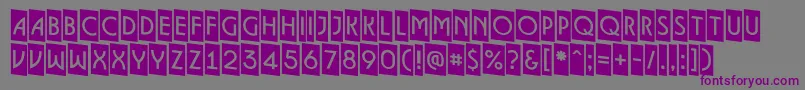 ALancetcmdn Font – Purple Fonts on Gray Background