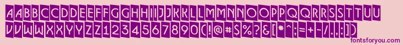 ALancetcmdn Font – Purple Fonts on Pink Background