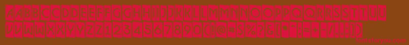 ALancetcmdn Font – Red Fonts on Brown Background