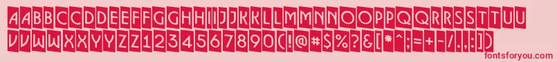 ALancetcmdn Font – Red Fonts on Pink Background