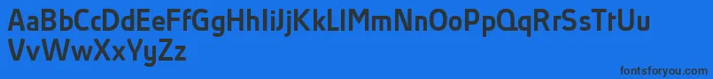 AbsolutProMediumReduced Font – Black Fonts on Blue Background