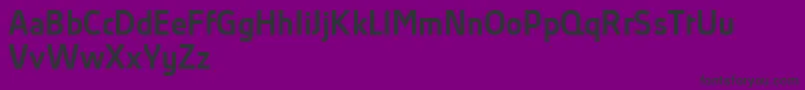 AbsolutProMediumReduced-Schriftart – Schwarze Schriften auf violettem Hintergrund