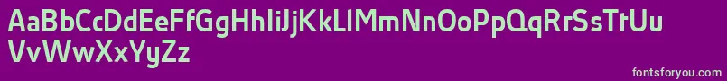 AbsolutProMediumReduced Font – Green Fonts on Purple Background