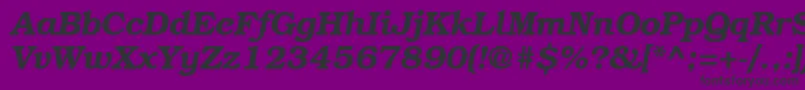 BookmancttBolditalic Font – Black Fonts on Purple Background