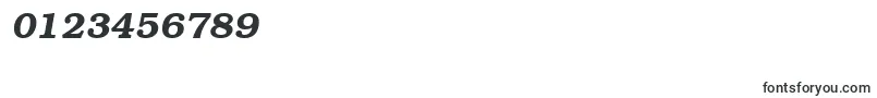 BookmancttBolditalic-Schriftart – Schriften für Zahlen und Nummern