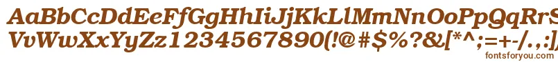 BookmancttBolditalic Font – Brown Fonts on White Background