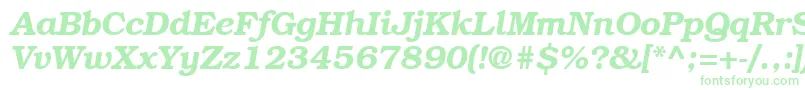 BookmancttBolditalic Font – Green Fonts on White Background