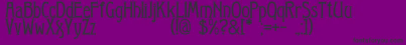 Fonte Arkhive – fontes pretas em um fundo violeta