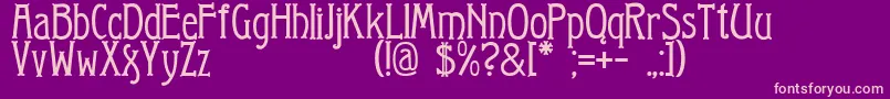 Arkhive Font – Pink Fonts on Purple Background