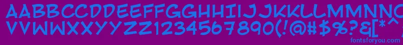 Rivenshield Font – Blue Fonts on Purple Background