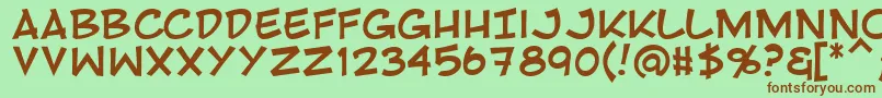 Rivenshield Font – Brown Fonts on Green Background