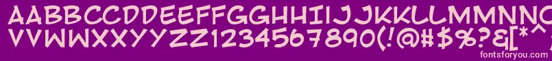 Rivenshield Font – Pink Fonts on Purple Background