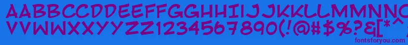 Rivenshield Font – Purple Fonts on Blue Background