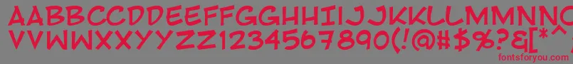 Rivenshield Font – Red Fonts on Gray Background