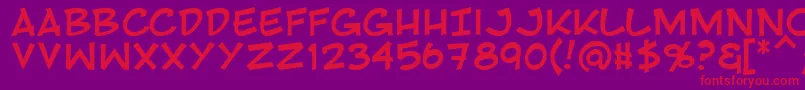 Rivenshield Font – Red Fonts on Purple Background